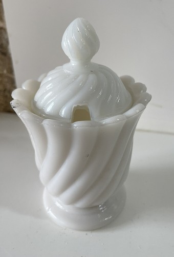 Ancien moutardier blanc - moutardier,