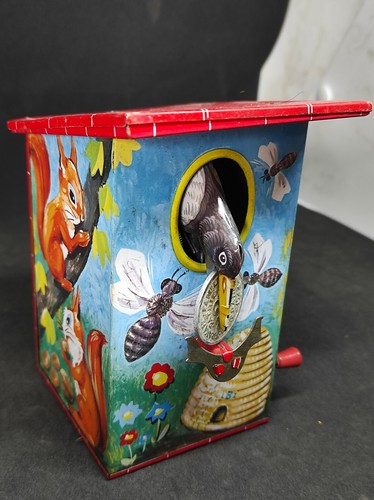 Tirelire mécanique tôle - mécanique, en