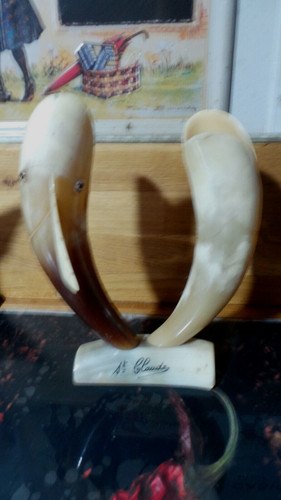 Statuette deco poissons corne - statuette,