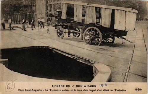 Cpa orage juin a - l'orage, du