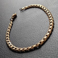 Bracelet maille figaro plate