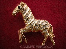 Broche Vintage SPHINX Zèbre