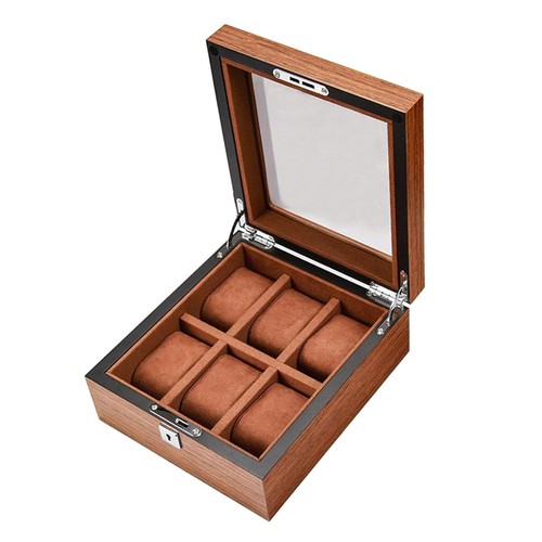 Vitrine montre bois avec - montre,