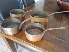4 Casseroles en Cuivre épais
