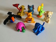 Lot 8 animaux (chien, kangourou, corbeau, tortue, éléphant…) - Kinder