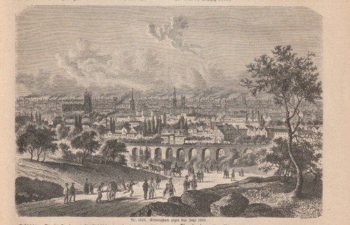 Vue birmingham 1860 - vue, en
