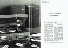 Publicité Advertising 057  1978  la chaine hi-fi compact Akai (2p)