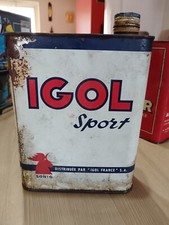 Ancien bidon d'huile IGOL