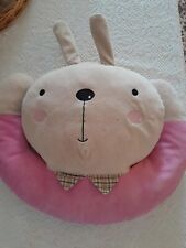 Coussin enfant, lapin, beige