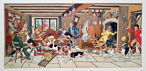 Lithographie eliott chasse - eliott,,