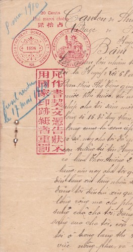 Cochinchine lettre 1898 - 1898, +