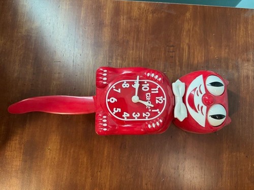 Classic red kit cat clock - classic,