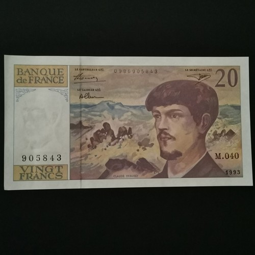 Billet francs debussy 1993 - 20,
