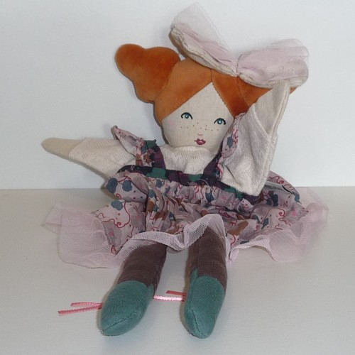 Doudou poupée moulin roty - poupée,