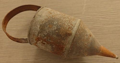 Antique zinc funnel - antique, galvanized