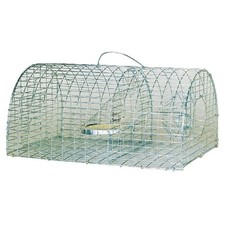 CAGE RAT FOUINE NUISIBLE DEMI RONDE TUNNEL grillage GALVA 40 x 23 x 18 cm