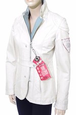 Perfecto cuir blanc vintage