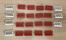 Lego vintage fences 23 x 3185 red / white