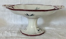 COUPE A FRUITS EN FAIENCE POLYCHROME SARREGUEMINES UC PAPILLON