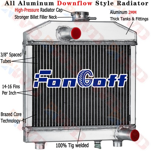 Aluminum row radiator - row,