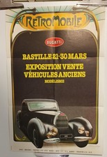 Affiche Retromobile Bugatti