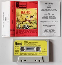 Bambi Walt Disney Cassette Audio Disneyland 1978 / TBE