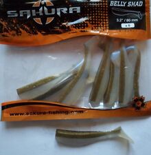Leurre souple Sakura Belly Shad 8cm Natural Brown Back