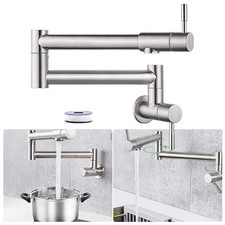 Pliable Laiton Montage Mural Cuisine Robinet Pot Remplisseur Robinet Tournant