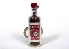 Porte-clés Key ring - MATTEI - CAP CORSE - Bouteille miniature blanche -