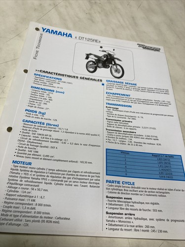 Yamaha dt125re 1d01 2004 - yamaha,