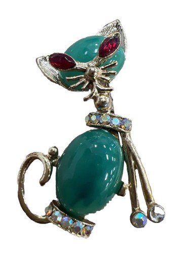 Vintage retro mod cat - vintage, jewelry