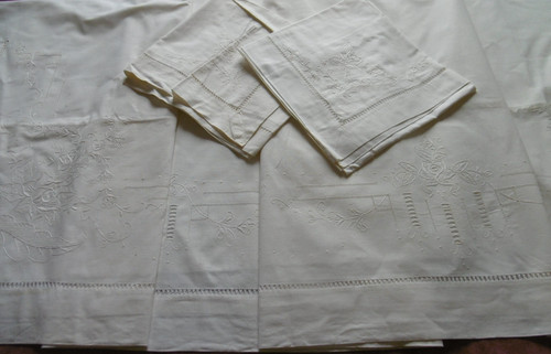 Parure lit drap 2 taies - 1,