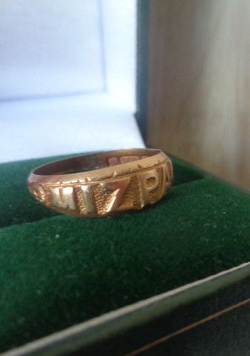 Bague mizpah victorian gold - bague,