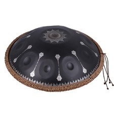 Handpan noir à 10 notes avec