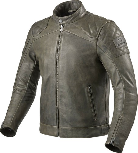Veste cuir moto vintage - veste, en