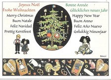 CP HANSI  SAPIN - PAINS D'EPICES - ENFANTS POUR UN  NOEL INTERNATIONAL