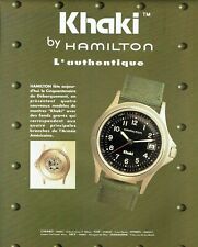 Publicité Advertising 1019 1994  montre Khaki by Hamilton  débarquement US armée