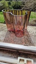 VASE SAVOY  ALVAR AALTO IITTALA POURPRE,PURPLE, PURPPURA 160 MM 