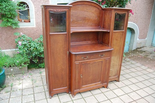 Buffet art nouveau acajou - art,