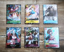 Lot de 6 cartes one piece set