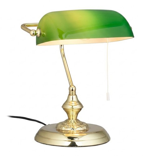 Lampe banquier verte e27 40 - de,
