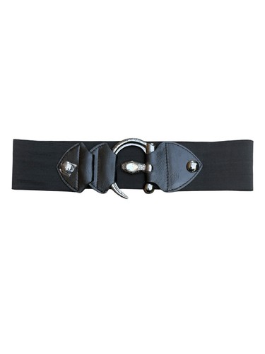 Ceinture large noire femme