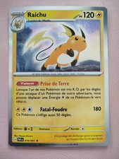 Carte Pokémon Raichu Holo 026/165 Vf Ecarlate & Violet 151