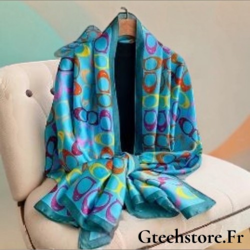 Foulard soie femme écharpe - foulard,