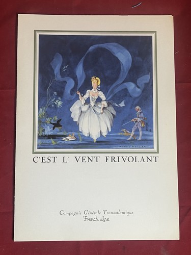 Menu paquebot compagnie