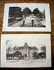 LOT 2 CPA SAIDA Route de Tiffrit & Hôtel de Ville tamponnées voyagé 1914 Algérie