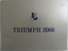 Brochure TRIUMPH 2000 de 1964