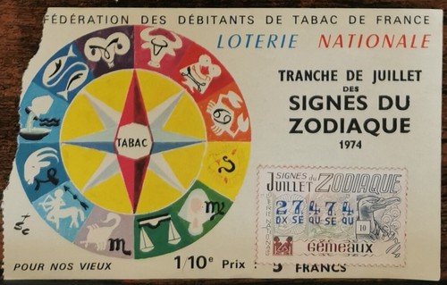 Billet loterie nationale