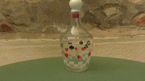 Vintage carafe liqueur jeu - vintage, à