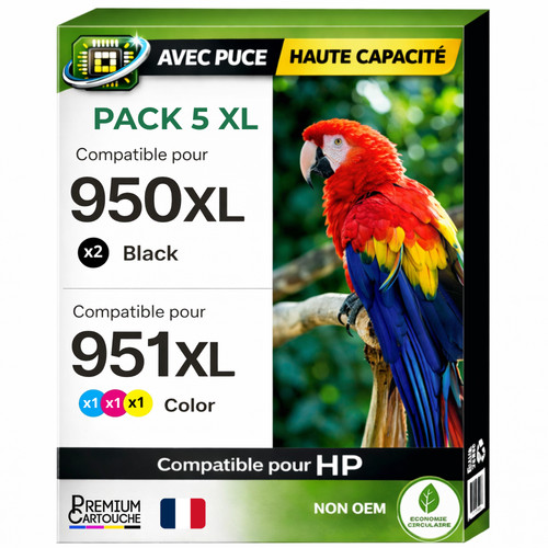 Pack cartouche 951xl hp - pack, 5